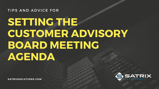 Customer Advisory Board Meeting Agenda 